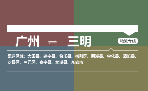 廣州到三明電商物流配送-廣州到三明物流招標(biāo)專線-代發(fā)快遞城市配送等服務(wù)