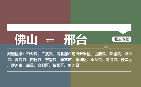 佛山到邢臺物流公司-佛山到邢臺專線-銘龍物流貨運直達
