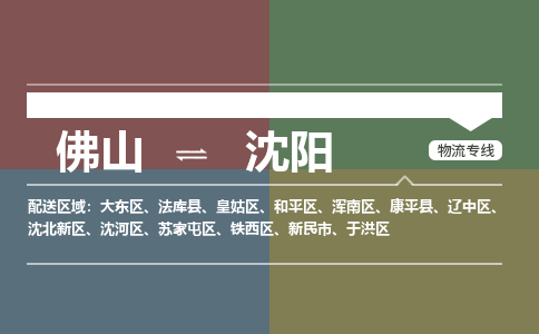 佛山到沈陽物流公司|佛山物流到沈陽（所有貨源/均可承運(yùn)）