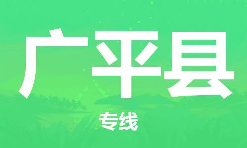 新豐縣到廣平縣物流專線-新豐縣至廣平縣貨運送貨上門