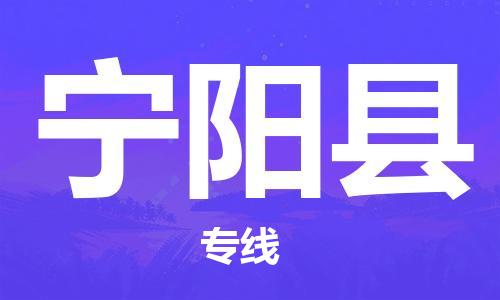 新豐縣到寧陽縣物流公司-新豐縣到寧陽縣專線-讓您省心