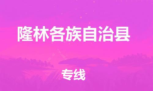 新豐縣到隆林各族自治縣物流專線-新豐縣至隆林各族自治縣貨運(yùn)-靈活多樣的